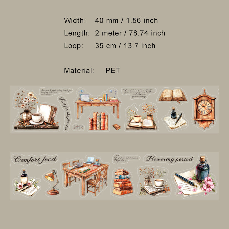 1 Roll Reading Theme Sticker Tape GDSG