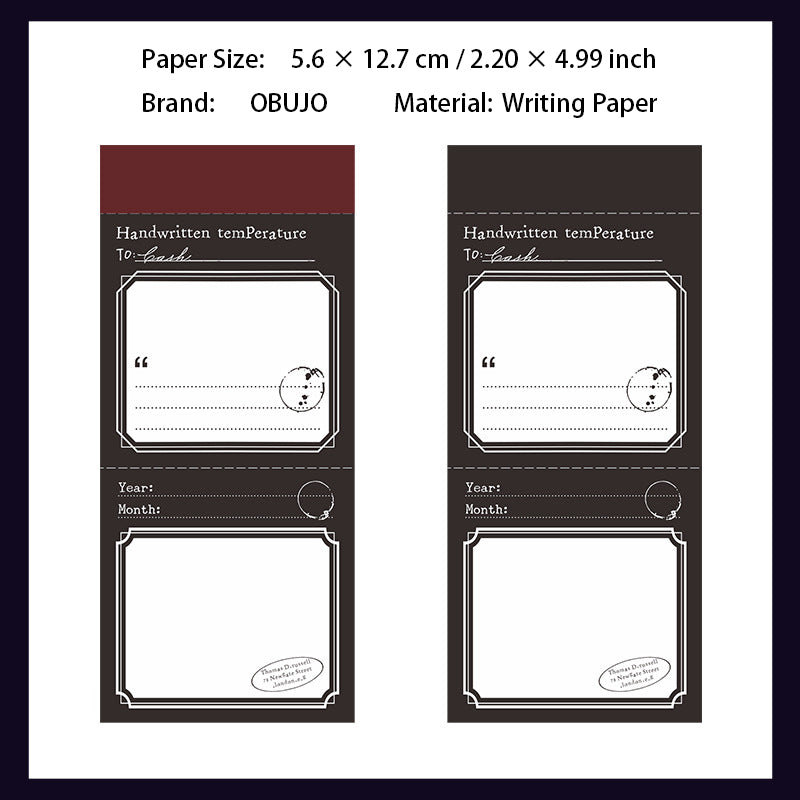 50 Pcs Creative Notepad Paper HBZJ