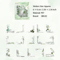 30 Pcs Vintage PET Journal Stickers SGJY