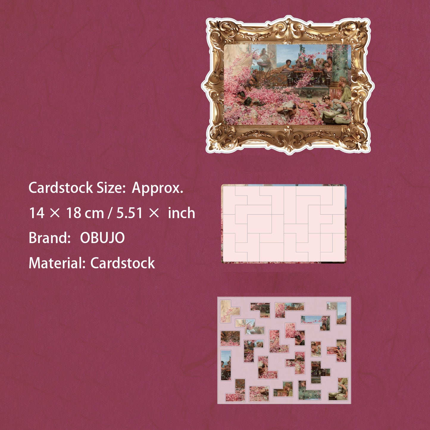 Famous Painting Puzzle DIY Stickers SJMHZ