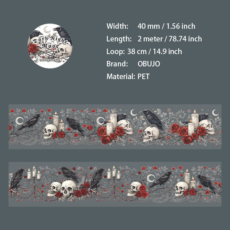 1 Roll Dark Gothic PET Tape AYQW