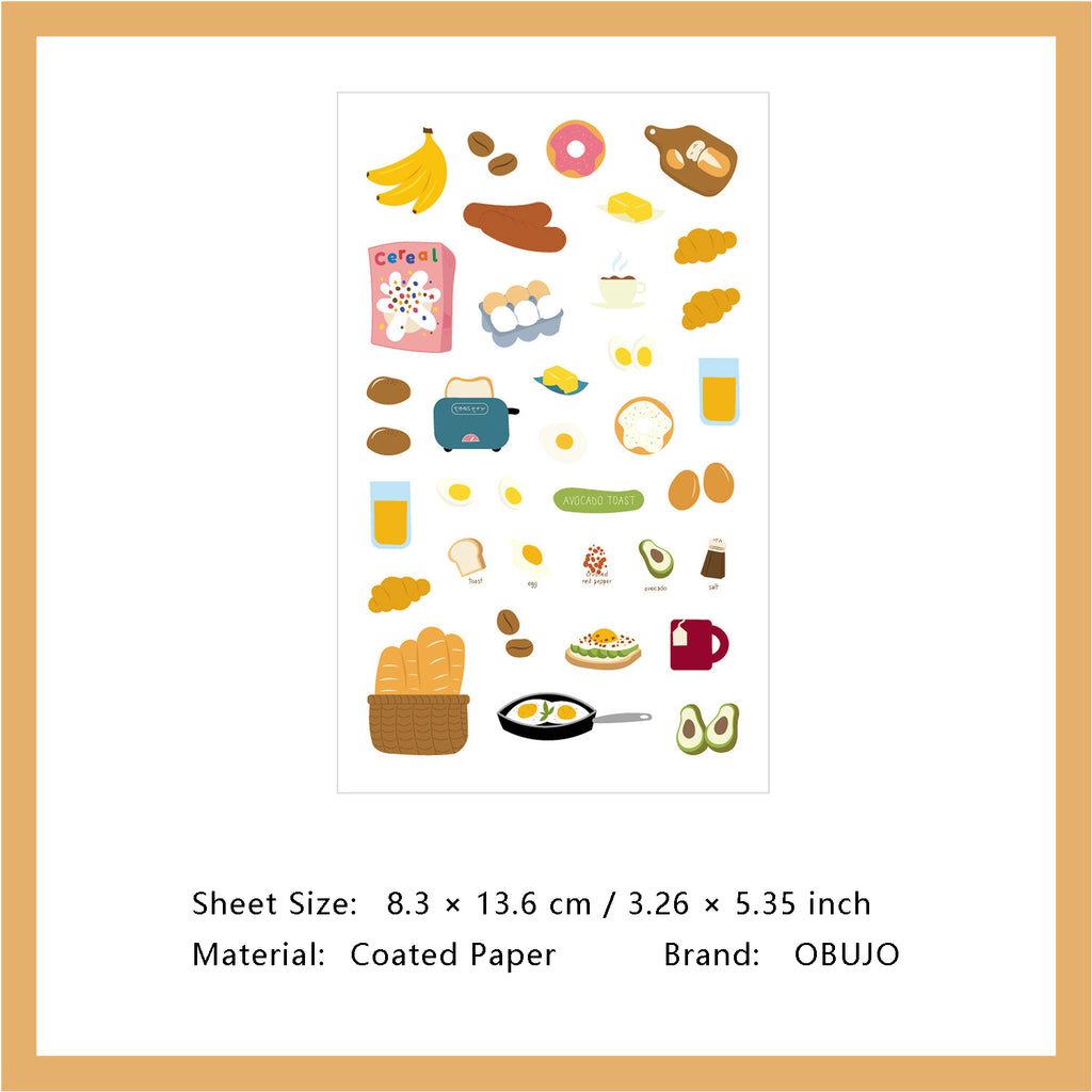 1 Sheet Daily Calender Planner Stickers DZTX