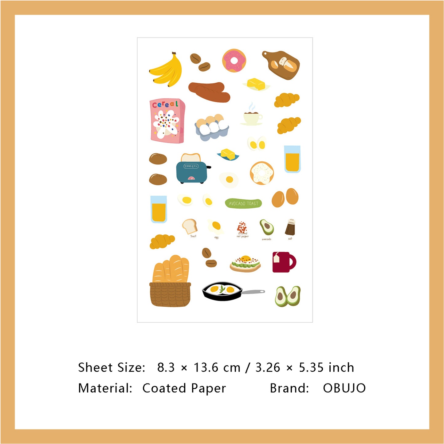 1 Sheet Daily Calender Planner Stickers DZTX