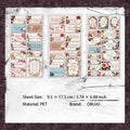 6 Sheets Vinage Words Art Stickers WZYSJ