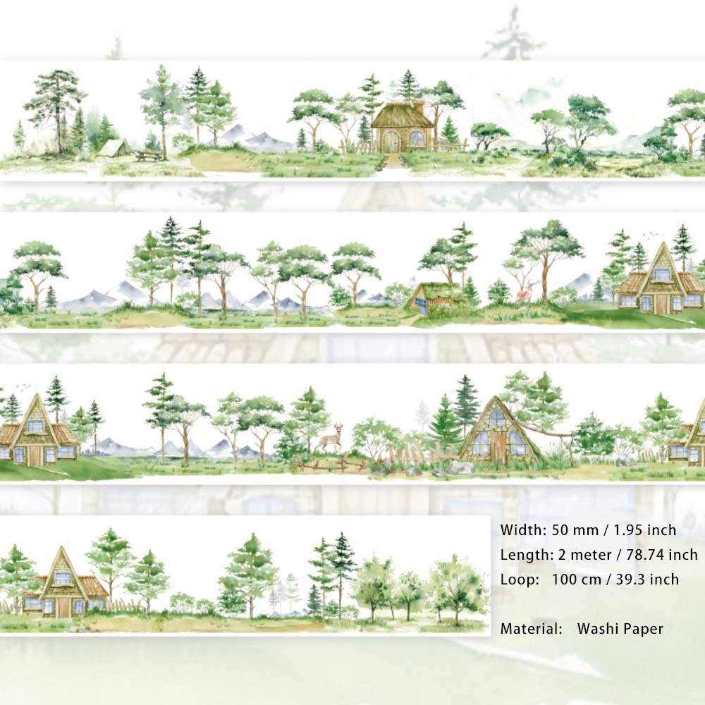 1 Roll Wild Landscape Washi Tape SYMC