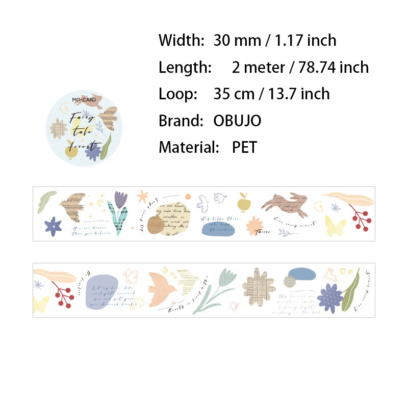 1 Roll Collage Themed PET Tape PTSY