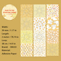 1 Roll Geometry Theme Stickers Tape HDZCQD