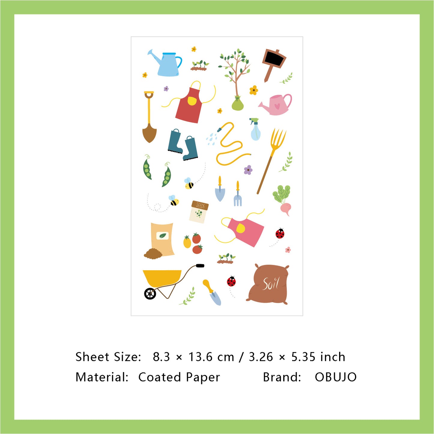 1 Sheet Daily Calender Planner Stickers DZTX