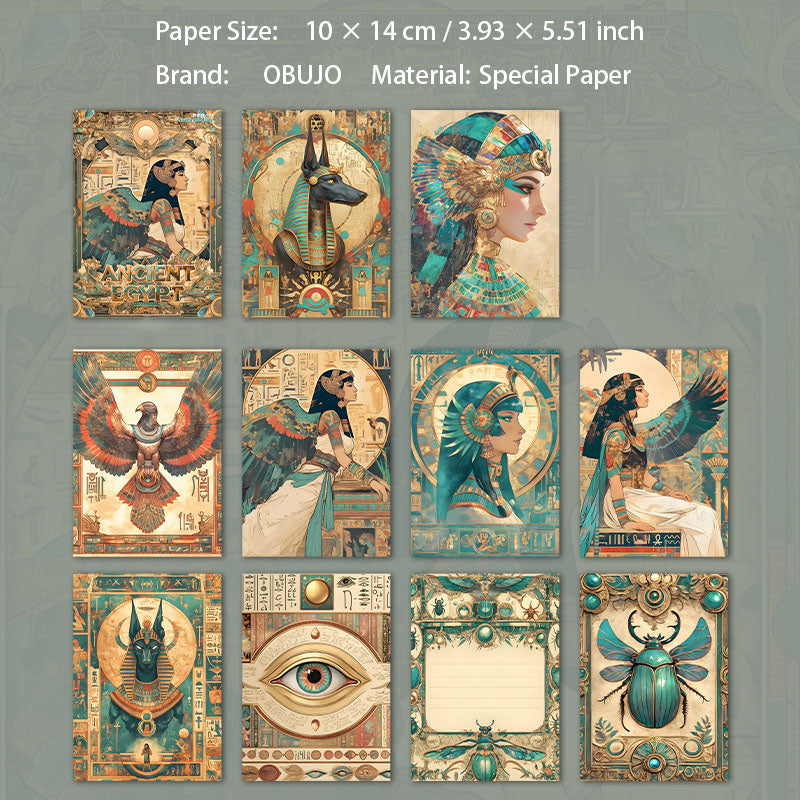 30 Pcs Egypt Themed Journal Paper SMAJ