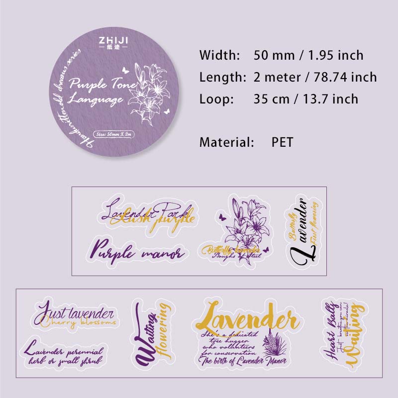 1 Roll Positive Quote PET Stickers Tape SXJM