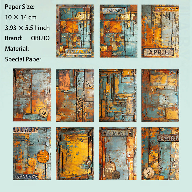 30 Sheets Rust Themed Journal Paper XJMZ