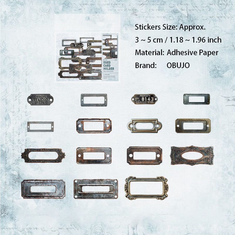 30 Pcs Vintage Texture Junk Journal Stickers FGDAS