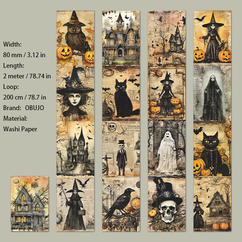 1 Roll Halloween Theme Washi Tape KETXZ