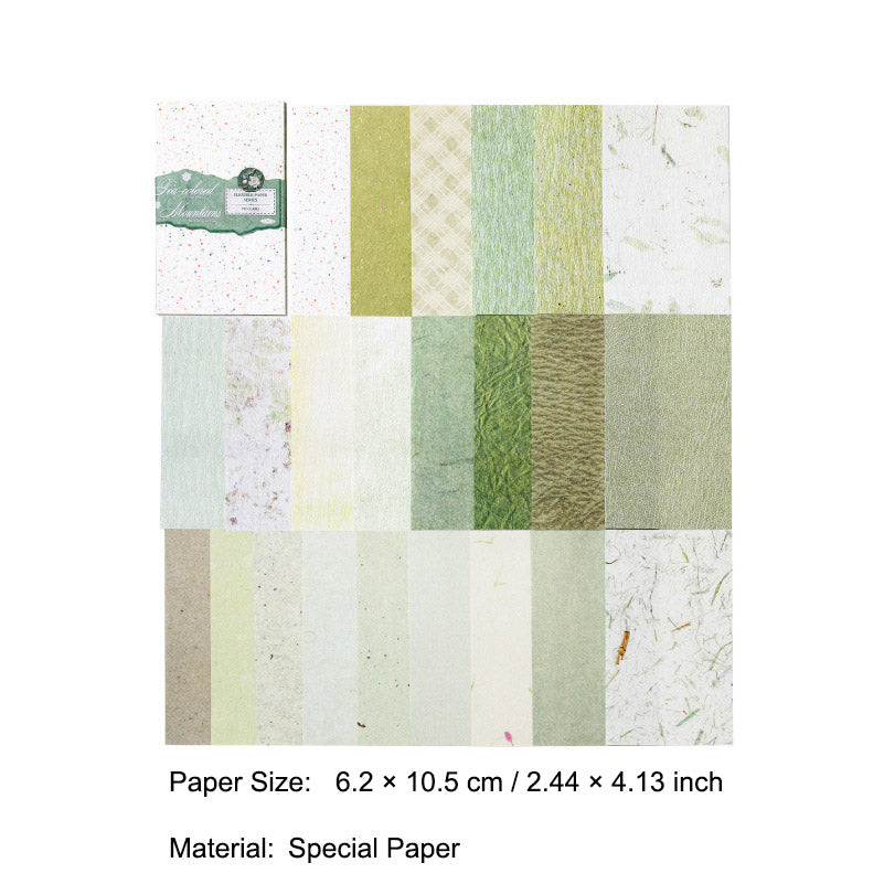 50 Pcs Vintage Basic Scrabook Paper ZJWR