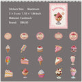 20 Pcs Natural Cardstock Stickeres CXBD