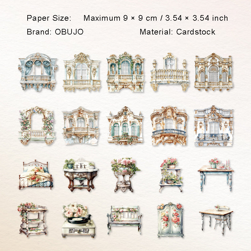 20 Pcs Manor Door Window Cardstock MHZY