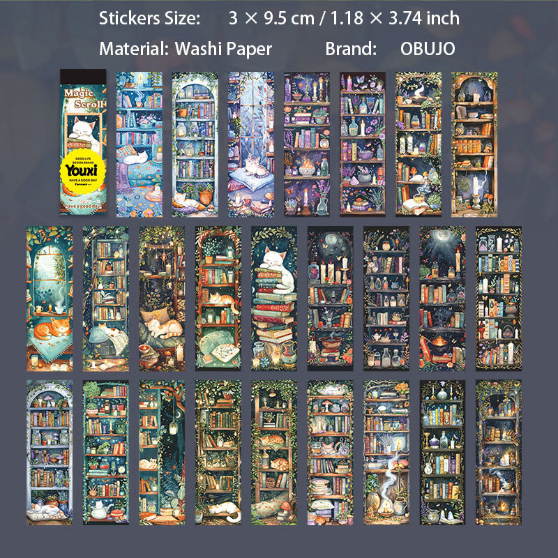 50 Pcs Magic Theme Washi Stickers MHHJ