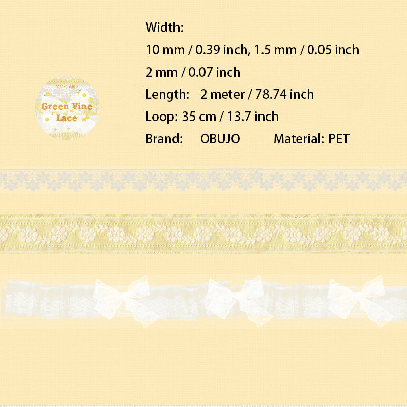 3 Roll Lace Theme PET Tapes Kit SZLS