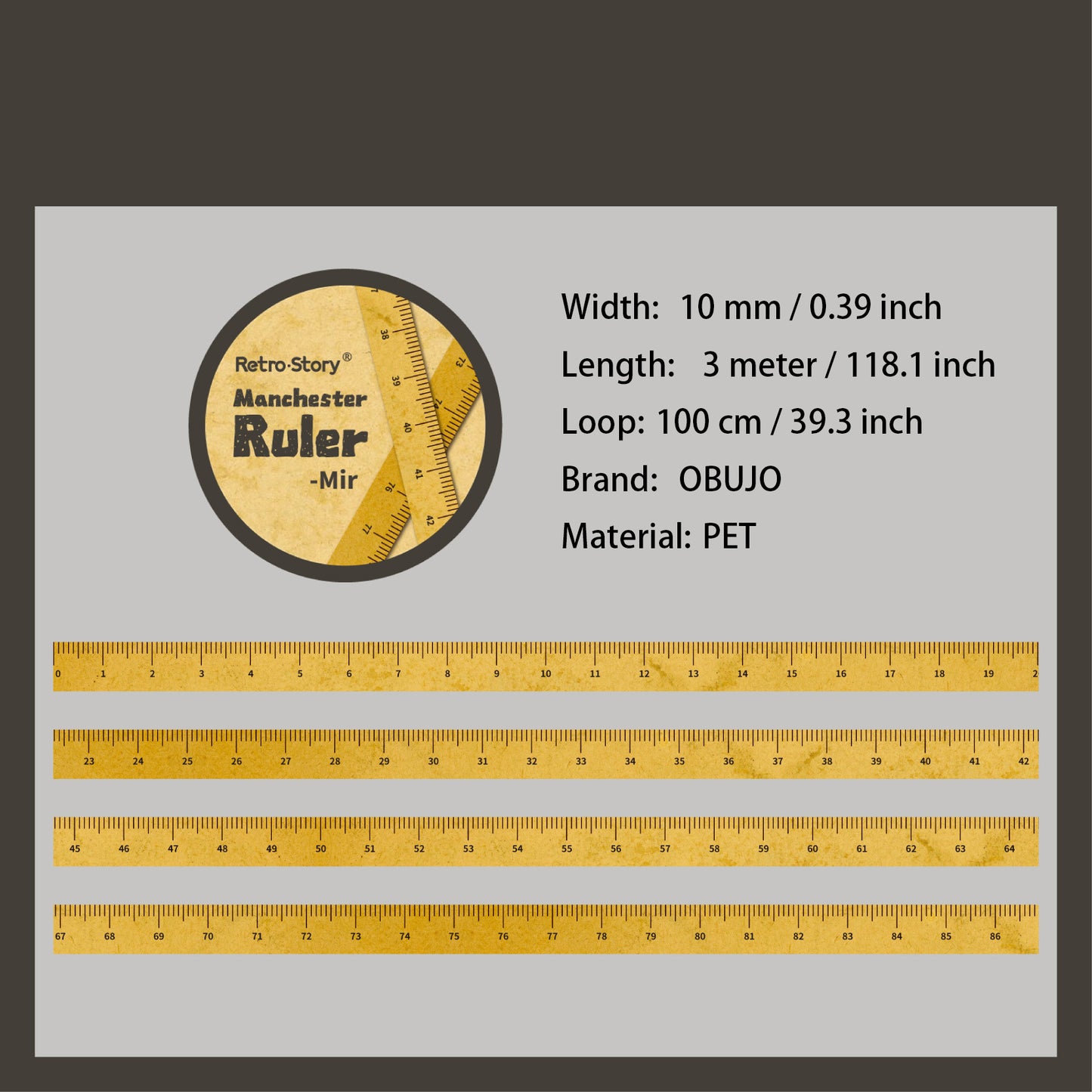 1 Roll Tape Measure PET Tape MCJC