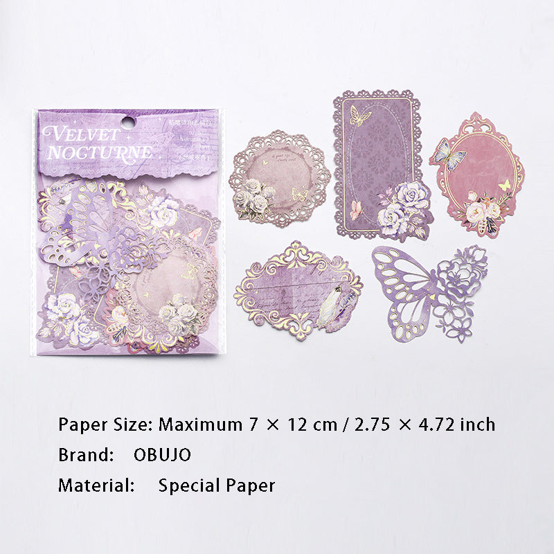 10 Pcs Gold Foil Hollow Cutout Paper FGXY