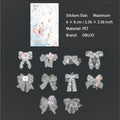 20 Pcs Lace Edged Floral PET Stickers LSHBWQ