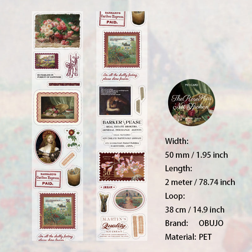 1 Roll Painting Art PET Stickers Tape MYHJ