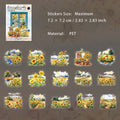 30 Pcs Sunflower Theme PET Stickers ZGZL