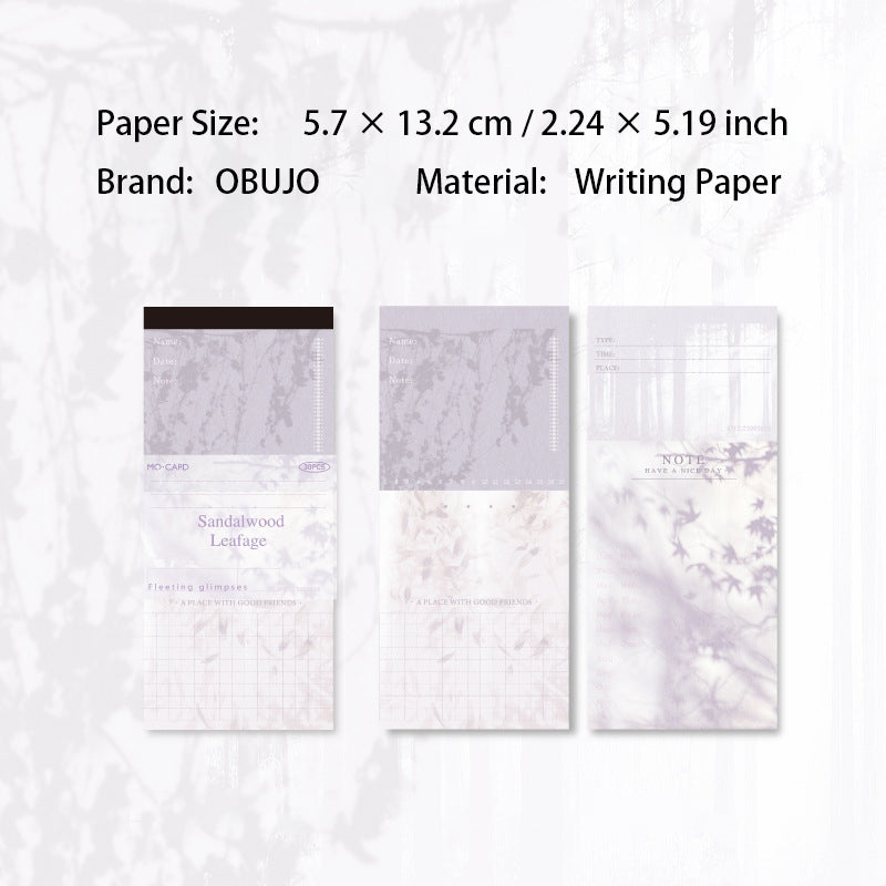 30 Sheets Aesthetic Journal Notepad Paper FGLY