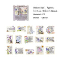 30 Pcs Flower Quote PET Stickers HYZWSZ