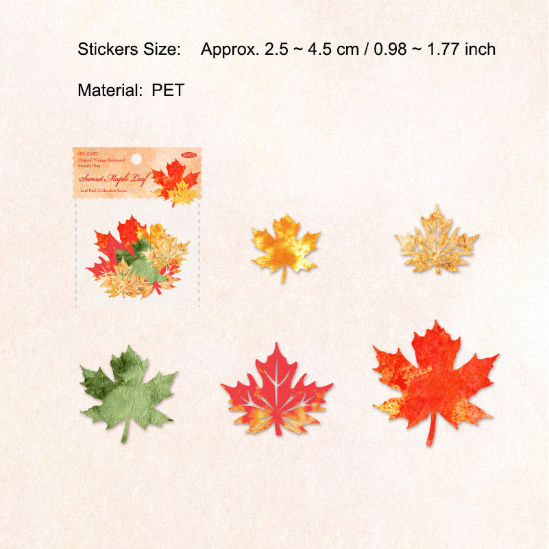 30 Pcs Hollow Cutout Paper Leaf YZSWJ