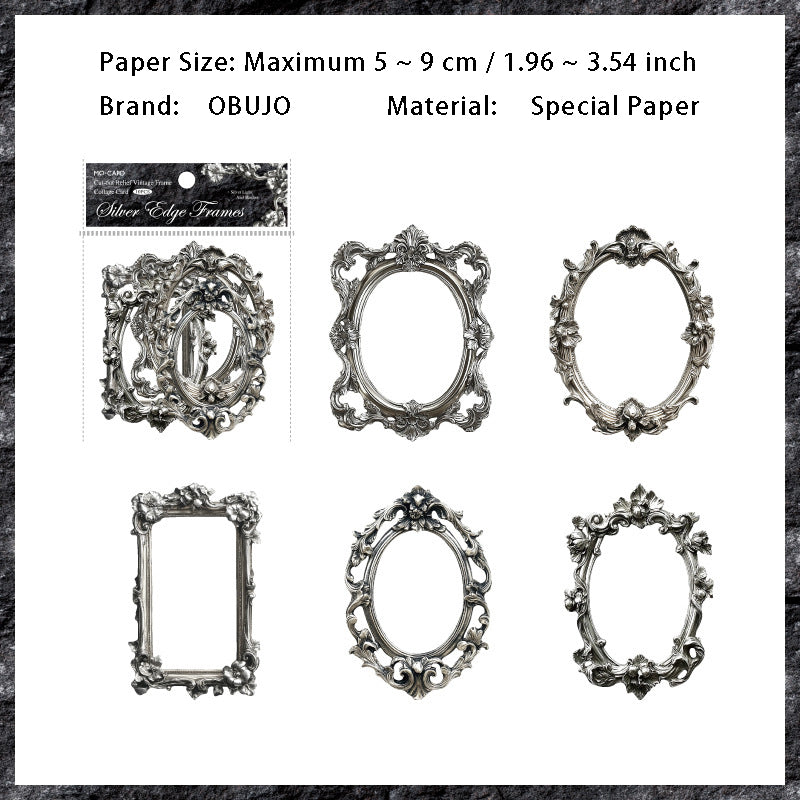 20 Pcs Sliver Frame Paper YSGY