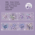 1 Roll Winter Flower PET Stickers Tape DRHH