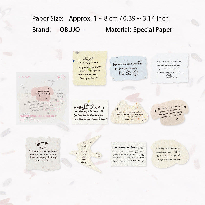 20 Pcs Vintage Quote Journal Paper YTDZJ