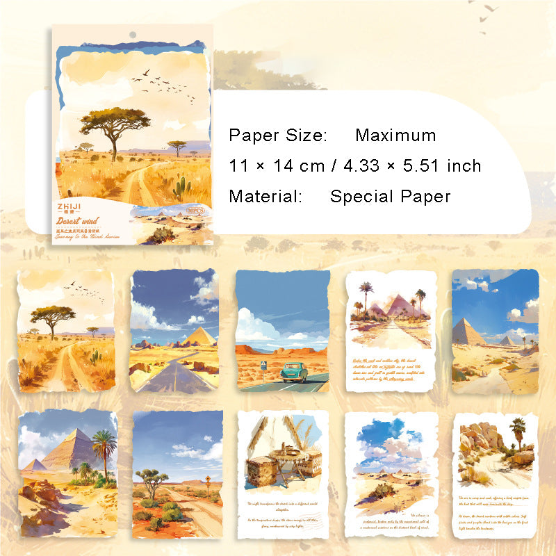 30 Pcs Travel Landscape Scrapbook Paper ZFZ: