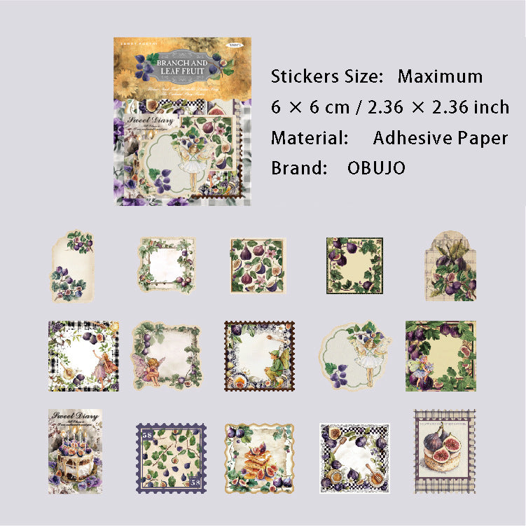 30 Pcs Fruit Orchard Stickers GYWY
