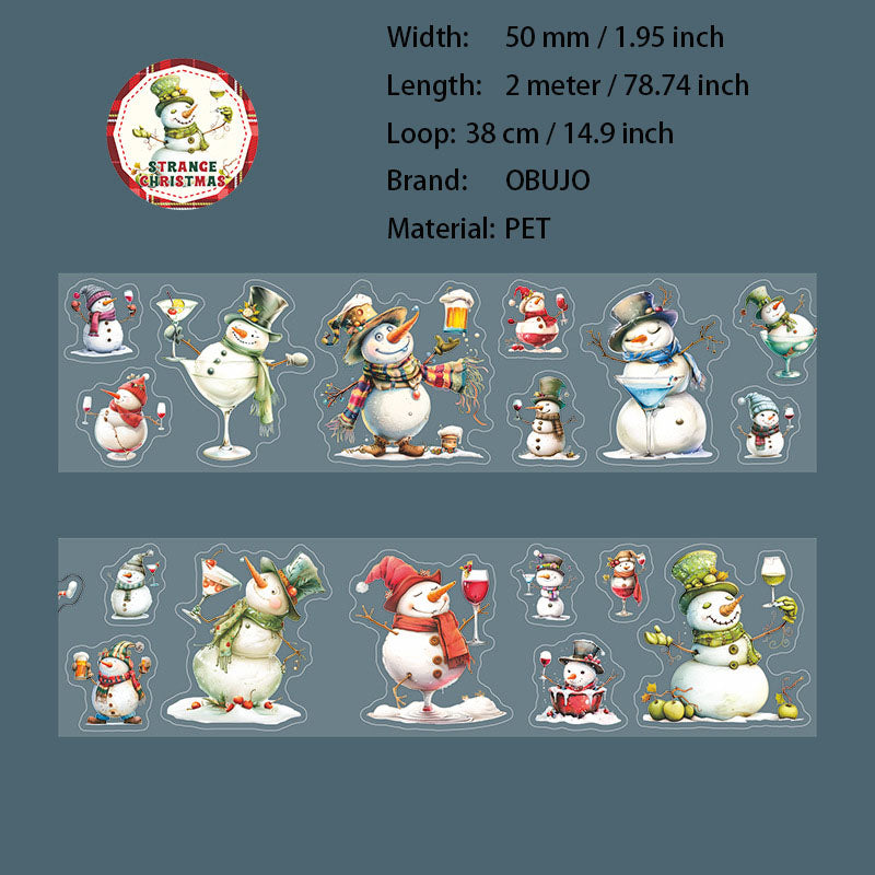 1 Roll Christmas Theme Washi Tape QYSDY