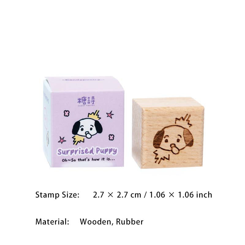 1 Pcs Cute Animal Wooden Stamp XDPD