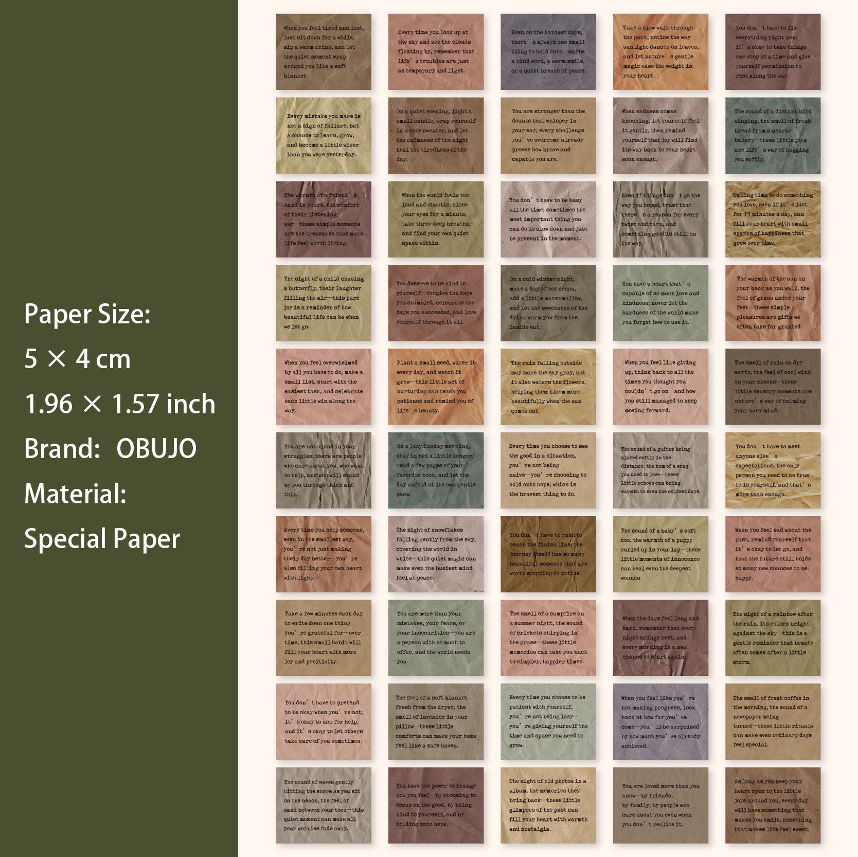 50 Sheets Quote Journal Paper BLXL