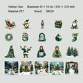 40 Pcs Christmas Themed PET Stickers SHKL