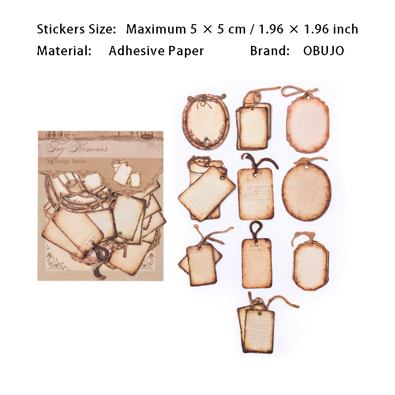 30 Pcs Vintage Notepad Stickers BQSG