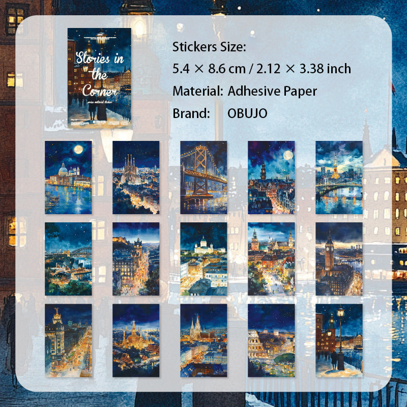 30 Sheets Street Landscape Journal Stickers JLLGS