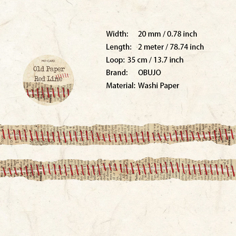 1 Roll Fabric Texture Washi Tape SBFR