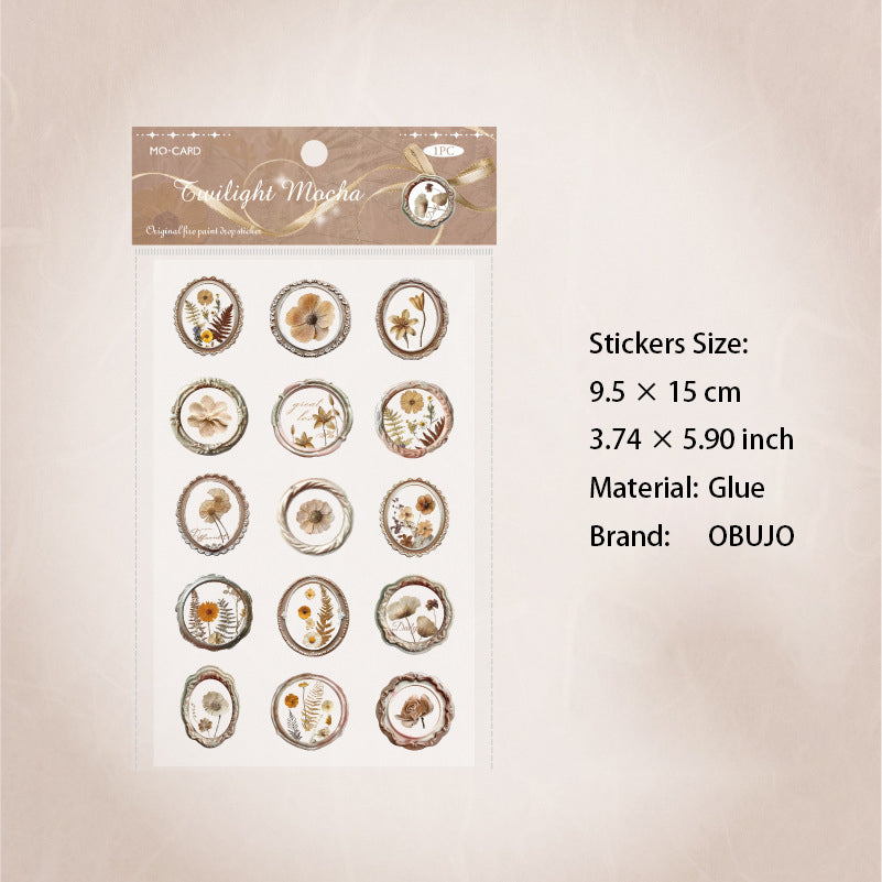 1 Sheet 3D Flowers Wax Seal Stickers HYXZ