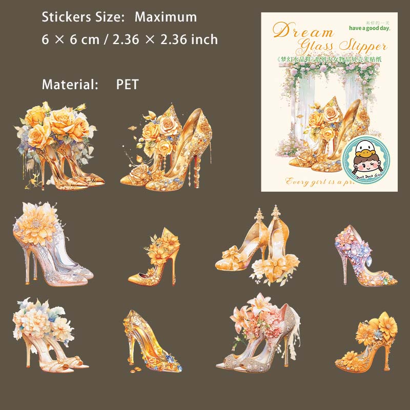 10 Pcs Dreamy Crystal High Heels MHSJX