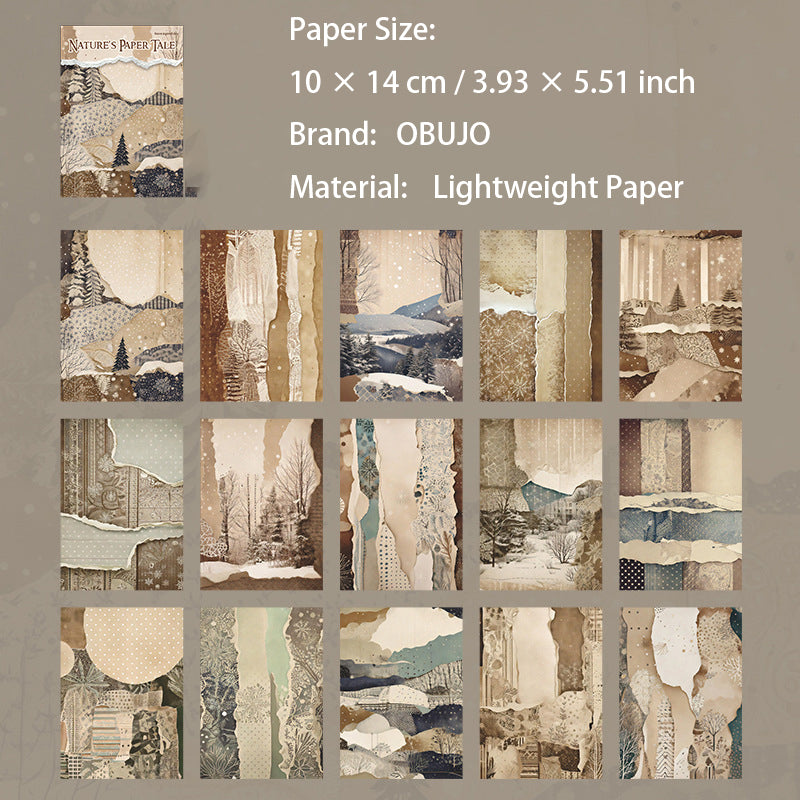 30 Sheets Painting Landscape Journal Paper ZRZY