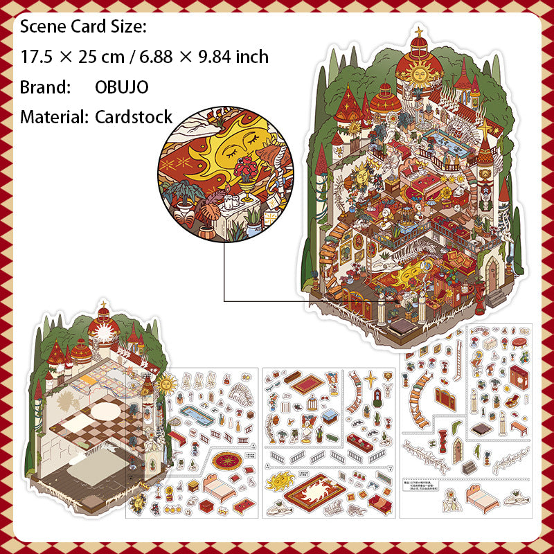 3D Loft Scene DIY Stickers Kit WDXW22