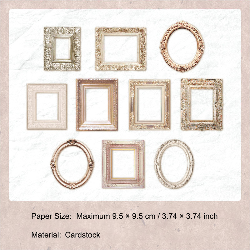 10 Pcs Vinage Frame Cardstock Paper CZAY