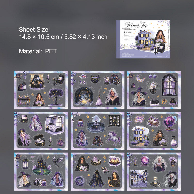 15 Sheets Manor Girl Stickers Book ZYZL