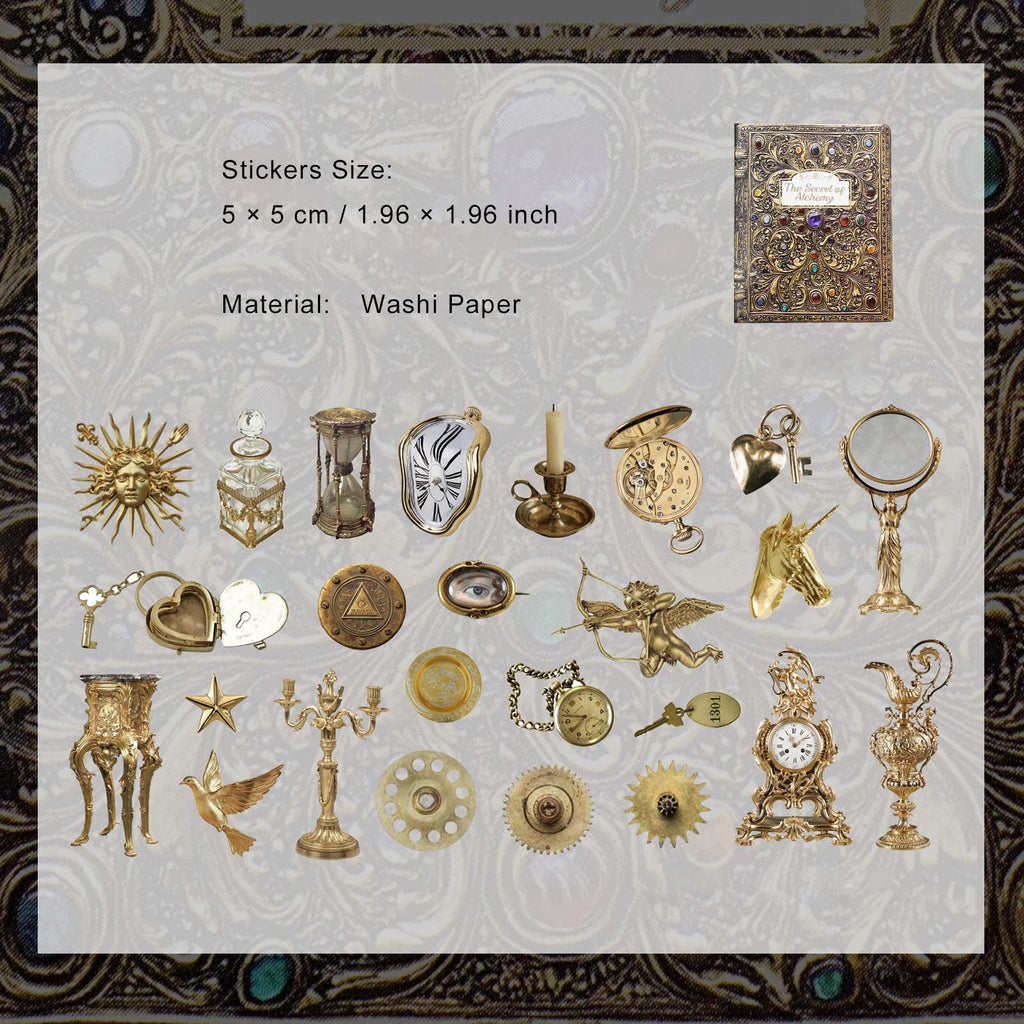 50 Pcs Vintage Gadgets Stickers LJMJ