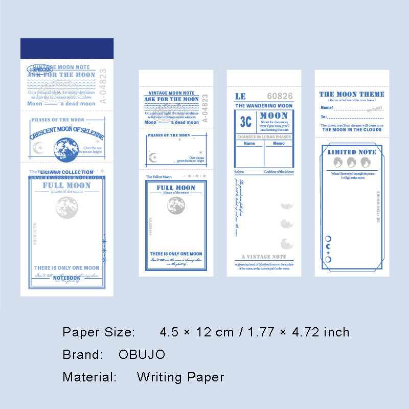 15 Sheet Vintage Notepad Paper LLANSC